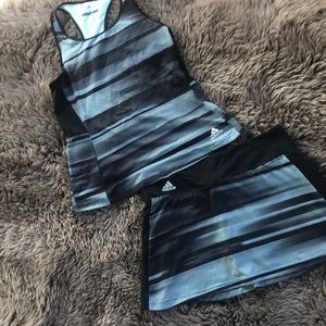 Adidas Climate Tennis Skirt and Top Set